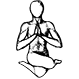 drawn yoga exercise, the tree
