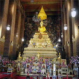 Buddha altar in Wat Po Thailand