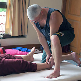 Thaiyogamassage on the feet