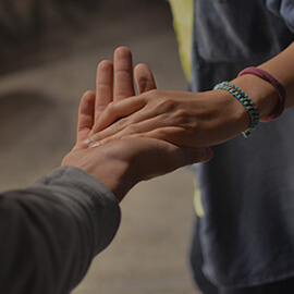 Hand in hand for advice